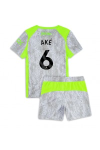 Manchester City Nathan Ake #6 Babyklær Tredje Fotballdrakt til barn 2025-26 Korte ermer (+ Korte bukser)